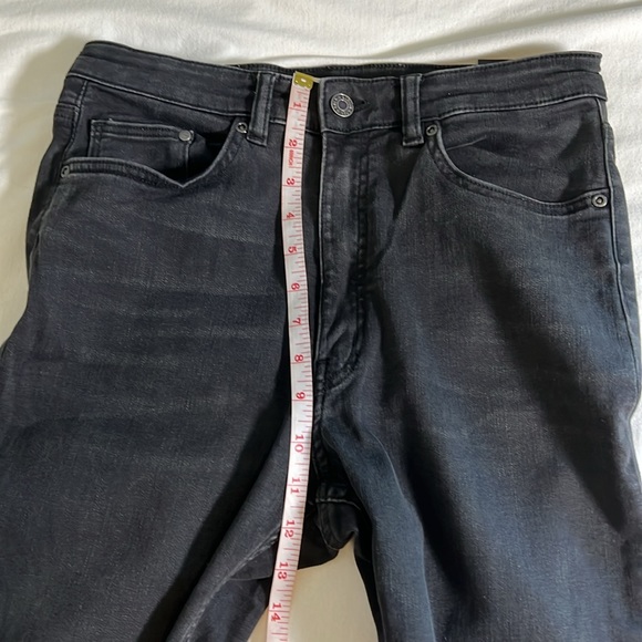 H&M LOGG Black Gray High Waisted Skinny Jeans Size 8 - Picture 3 of 14